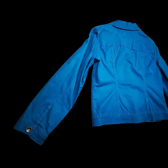 Blue Button-Up Jacket - Picture 6 of 12